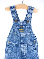 Osh Kosh Vintage Acid Wash Denim Dungarees - Age 3T