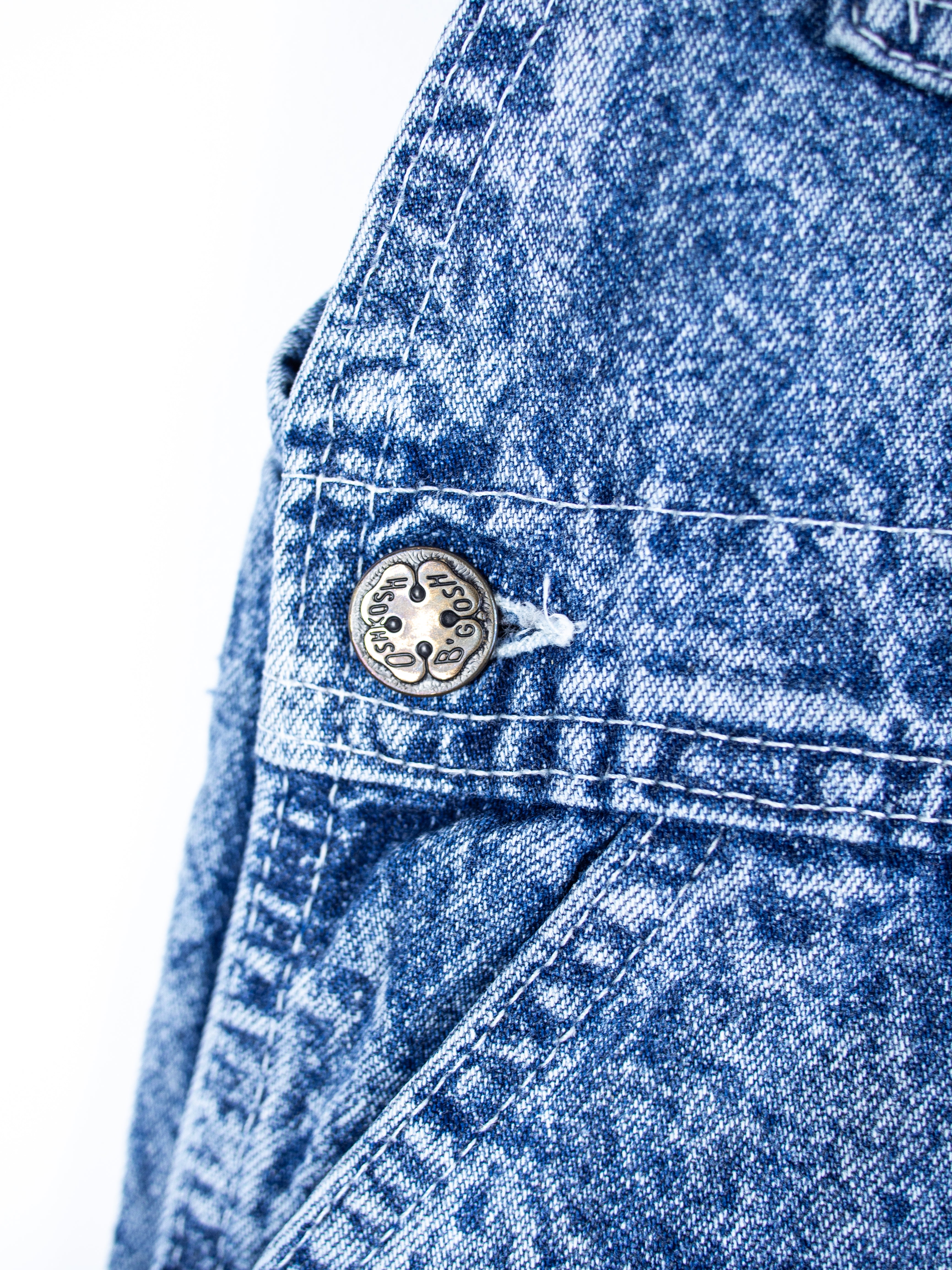 Osh Kosh Vintage Acid Wash Denim Dungarees - Age 3T