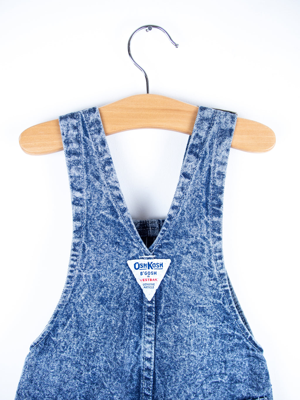 Osh Kosh Vintage Acid Wash Denim Dungarees - Age 3T