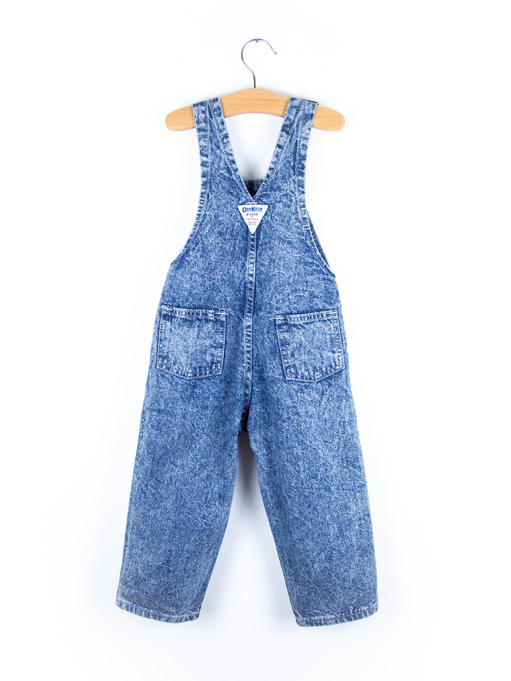 Osh Kosh Vintage Acid Wash Denim Dungarees - Age 3T