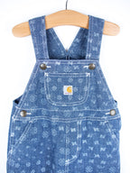 Carhartt Rare Block Print Chambray Dungarees - Age 18 months
