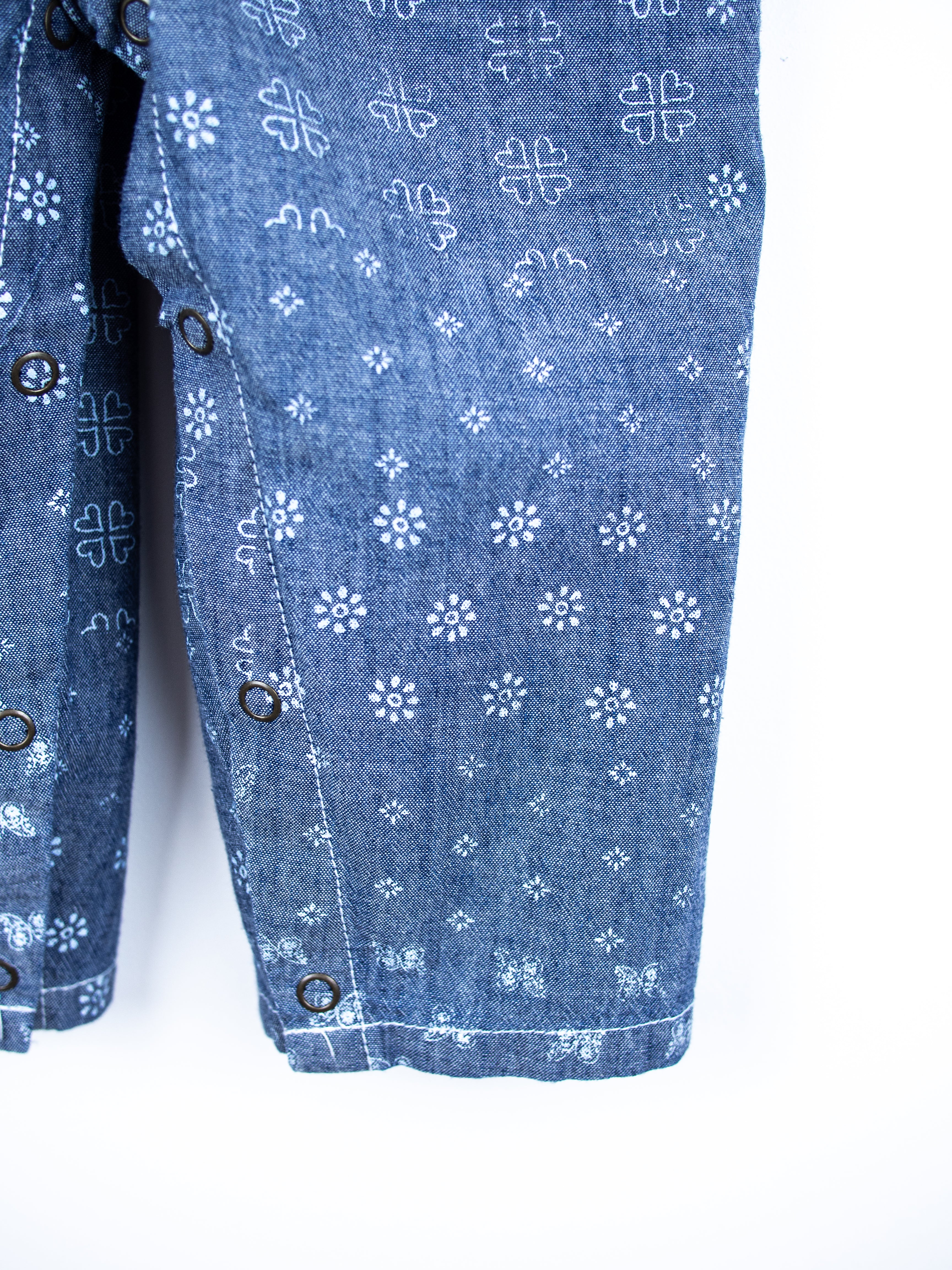 Carhartt Rare Block Print Chambray Dungarees - Age 18 months