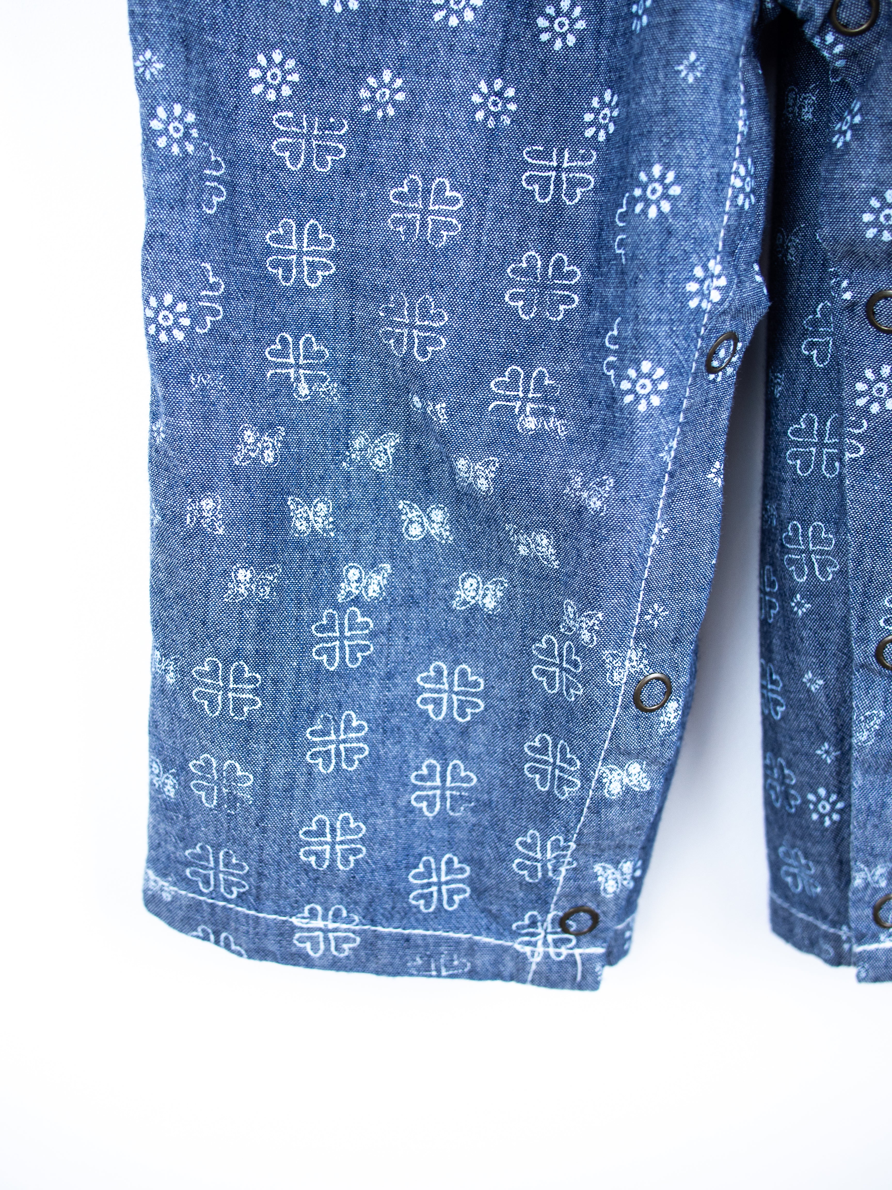 Carhartt Rare Block Print Chambray Dungarees - Age 18 months
