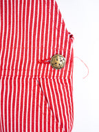 Osh Kosh Red Hickory Stripe Dungarees - Age 18 months