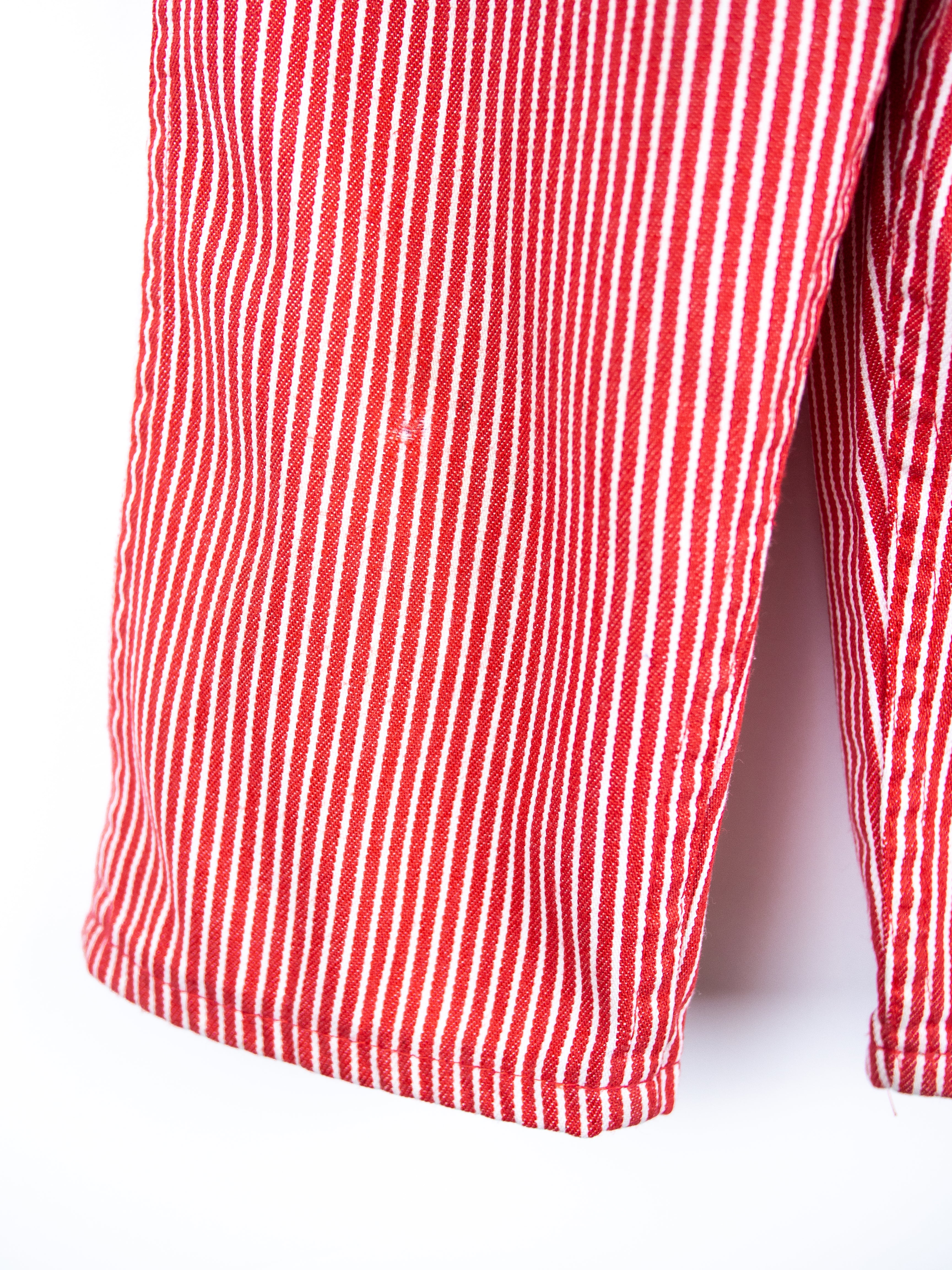 Osh Kosh Red Hickory Stripe Dungarees - Age 18 months