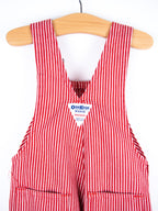Osh Kosh Red Hickory Stripe Dungarees - Age 18 months