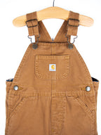 Carhartt Tan Canvas Dungarees with Check Lining - Age 24 months
