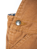 Carhartt Tan Canvas Dungarees with Check Lining - Age 24 months