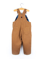 Carhartt Tan Canvas Dungarees with Check Lining - Age 24 months