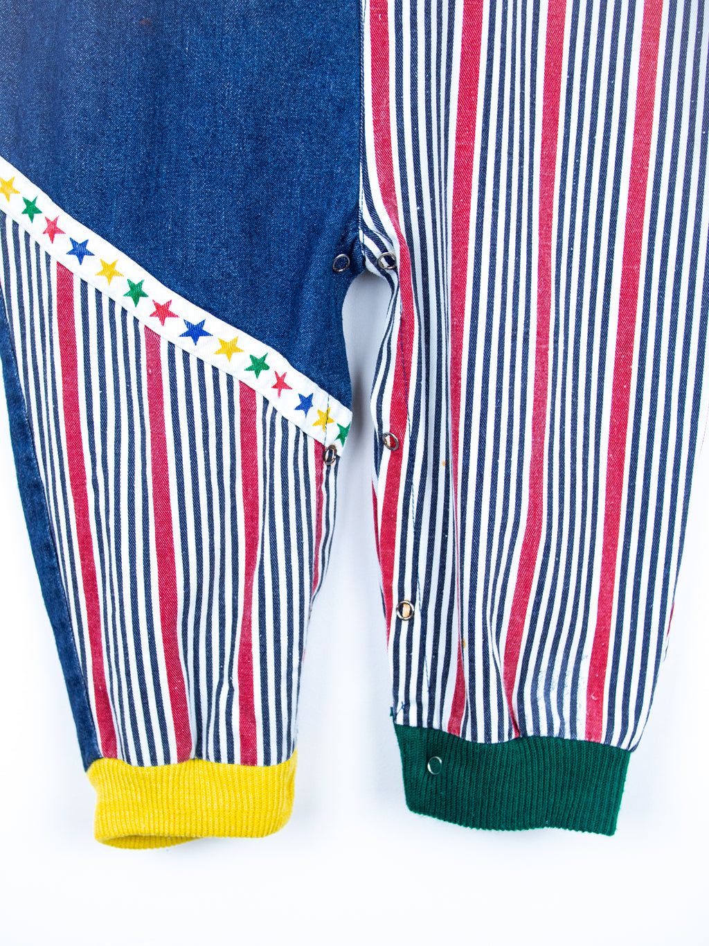 Vintage American Football Stripe & Denim Boiler Suit - Age 24 months