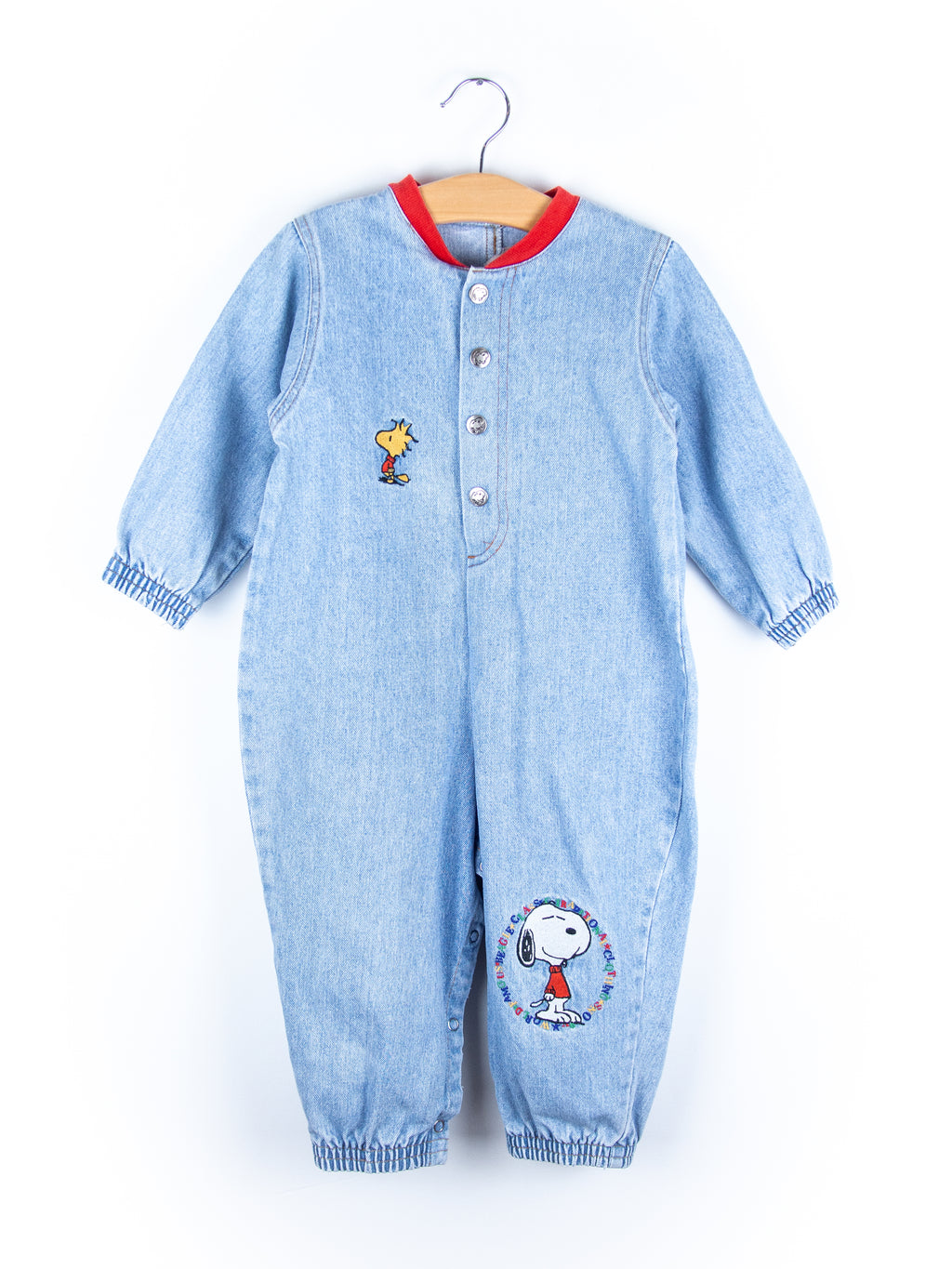 Vintage Rare Snoopy Denim Boiler Suit - Age 24 months