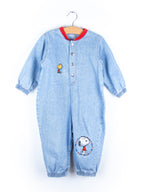 Vintage Rare Snoopy Denim Boiler Suit - Age 24 months