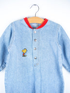 Vintage Rare Snoopy Denim Boiler Suit - Age 24 months