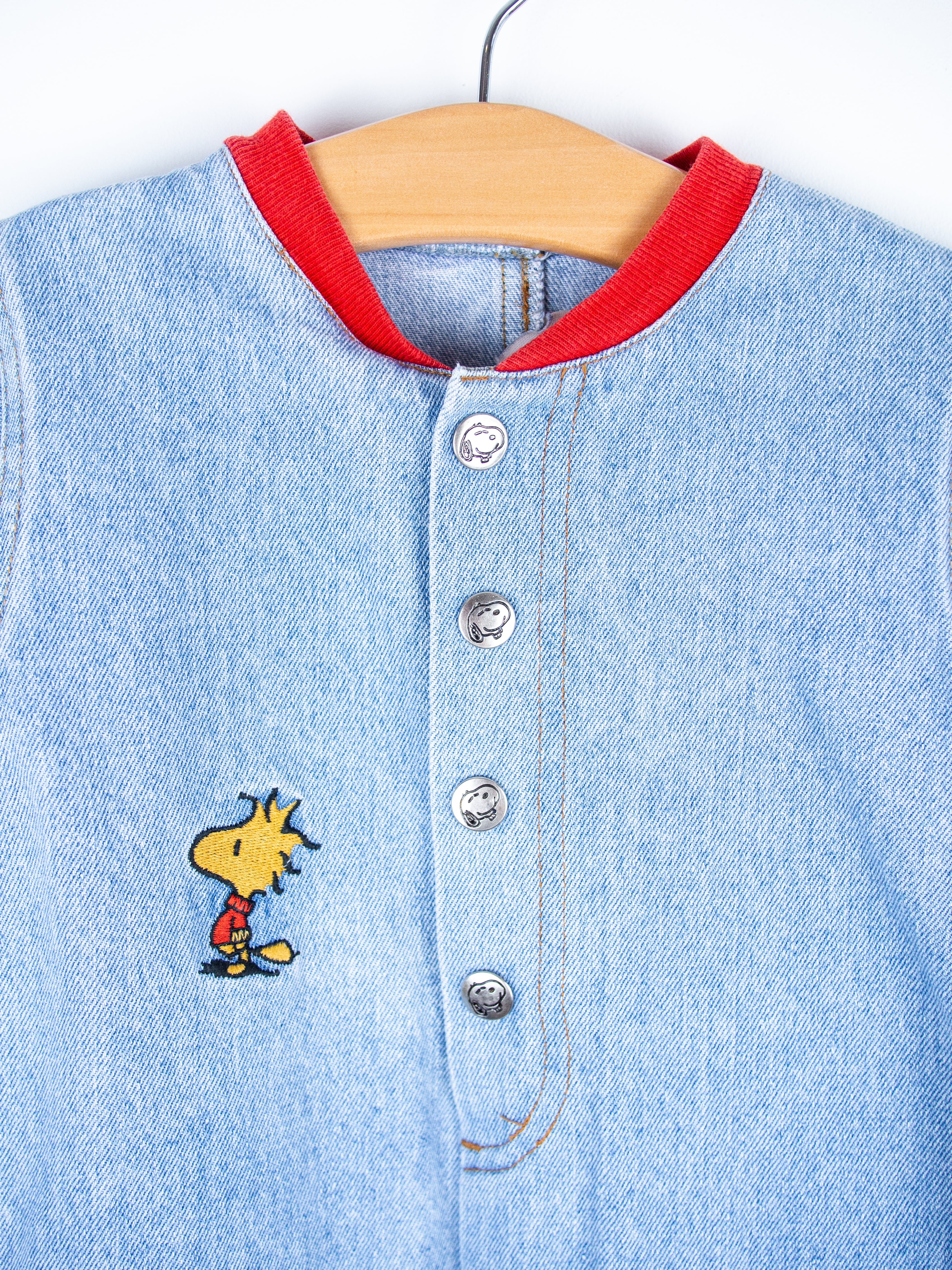 Vintage Rare Snoopy Denim Boiler Suit - Age 24 months