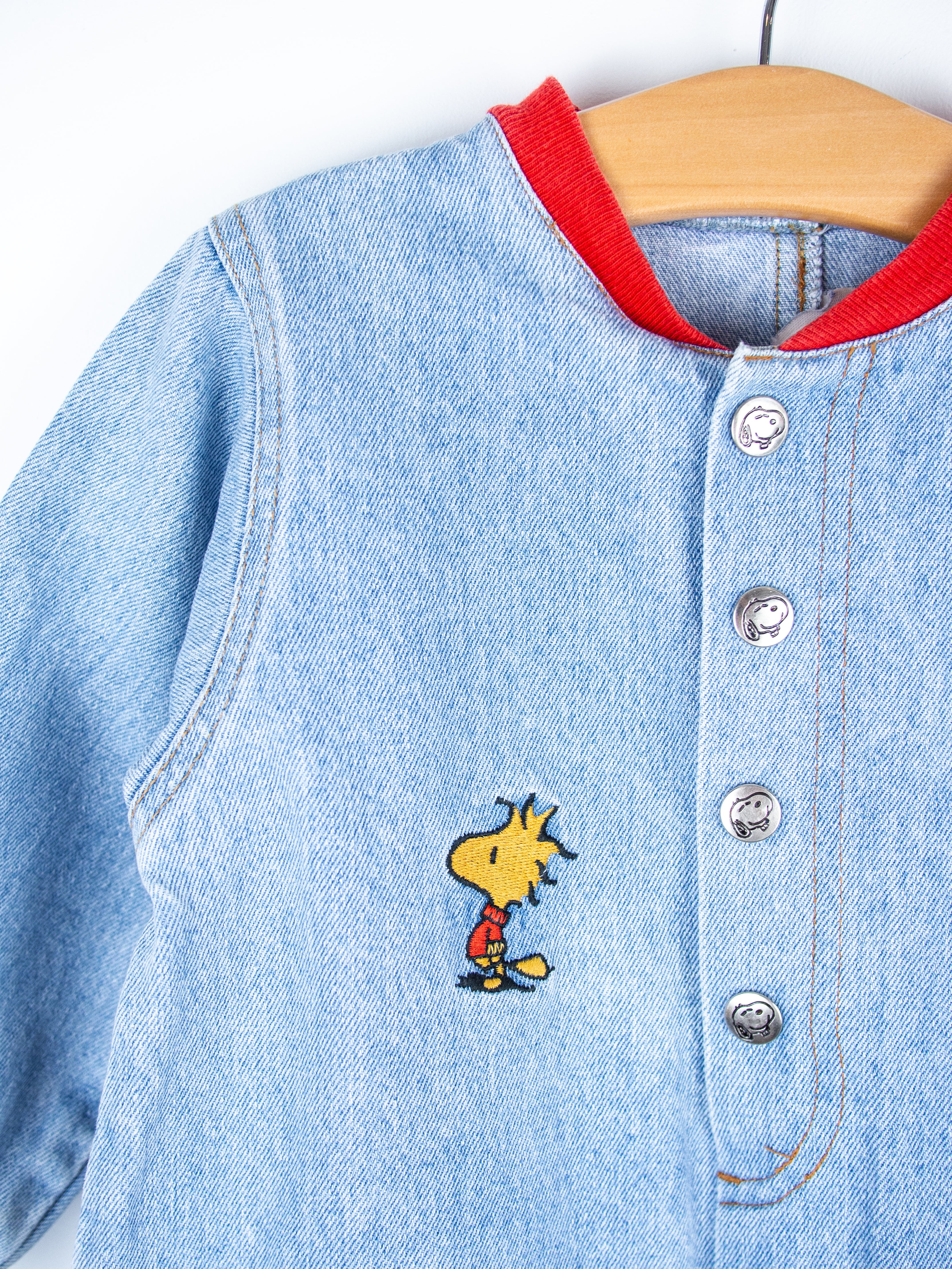 Vintage Rare Snoopy Denim Boiler Suit - Age 24 months