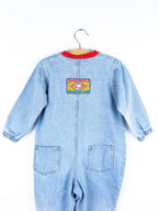 Vintage Rare Snoopy Denim Boiler Suit - Age 24 months