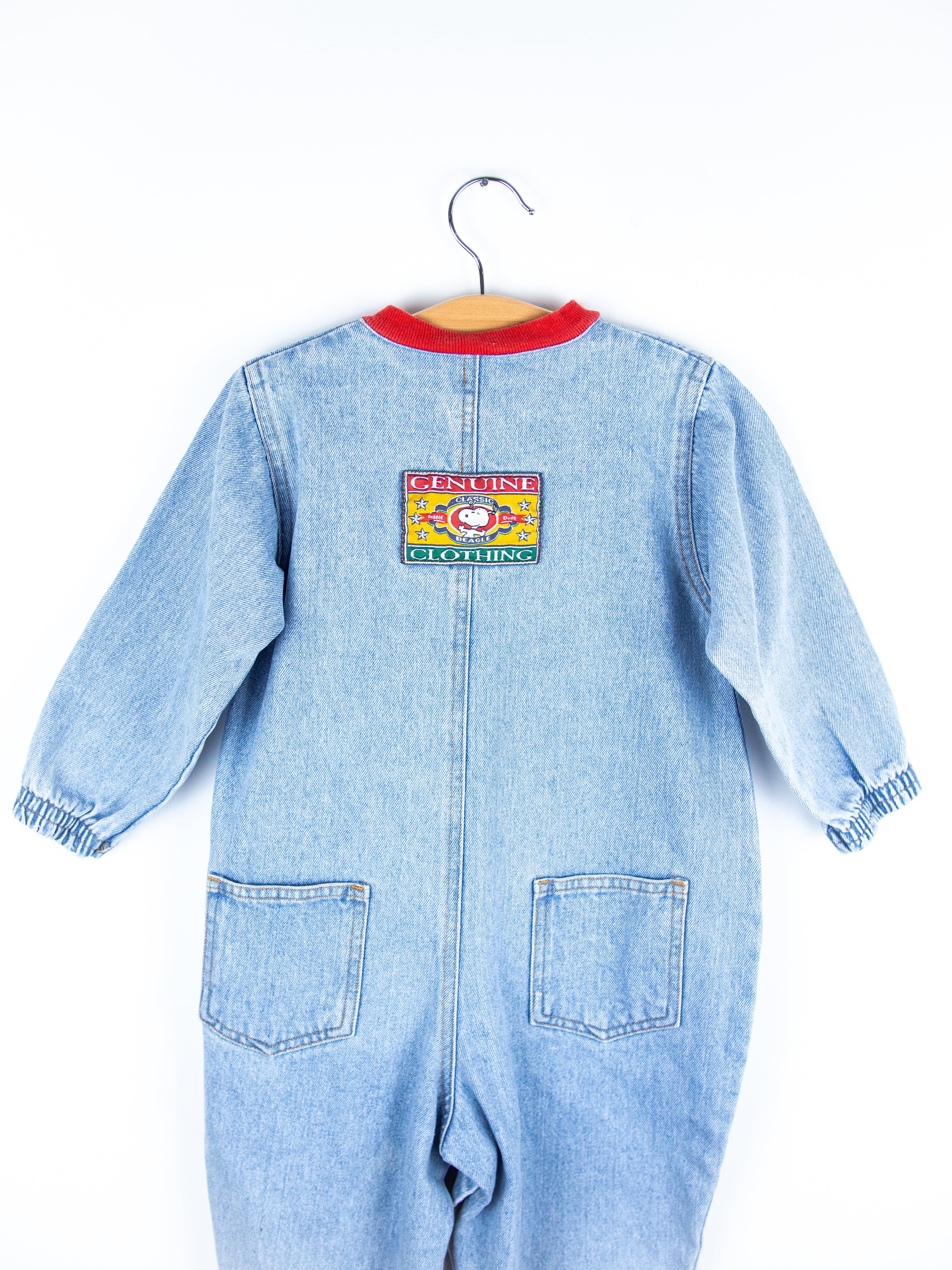 Vintage Rare Snoopy Denim Boiler Suit - Age 24 months