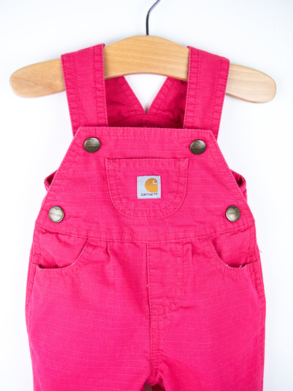 Carhartt Pink Ripstop Dungarees - Age 0-3 months