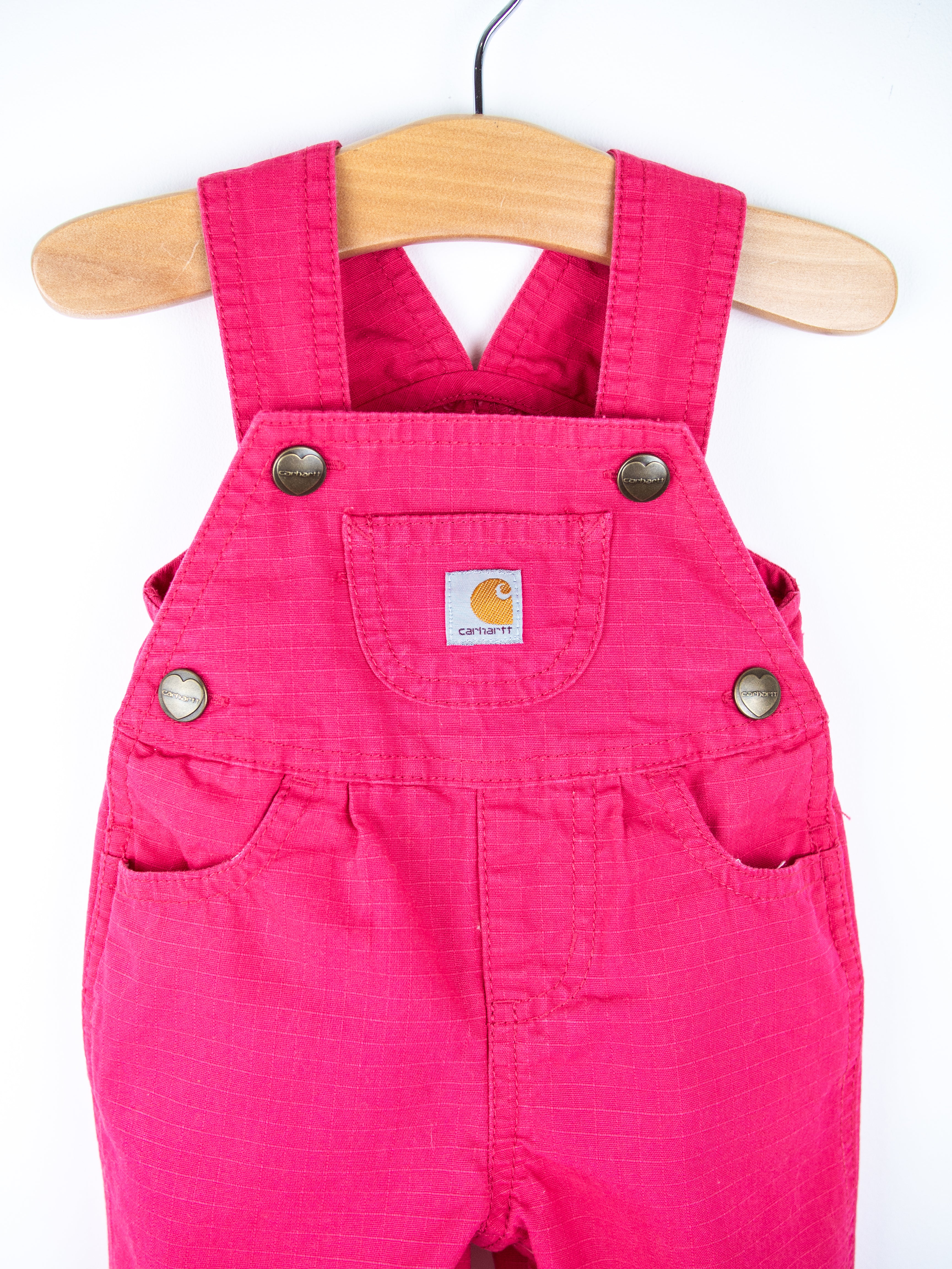 Carhartt Pink Ripstop Dungarees - Age 0-3 months