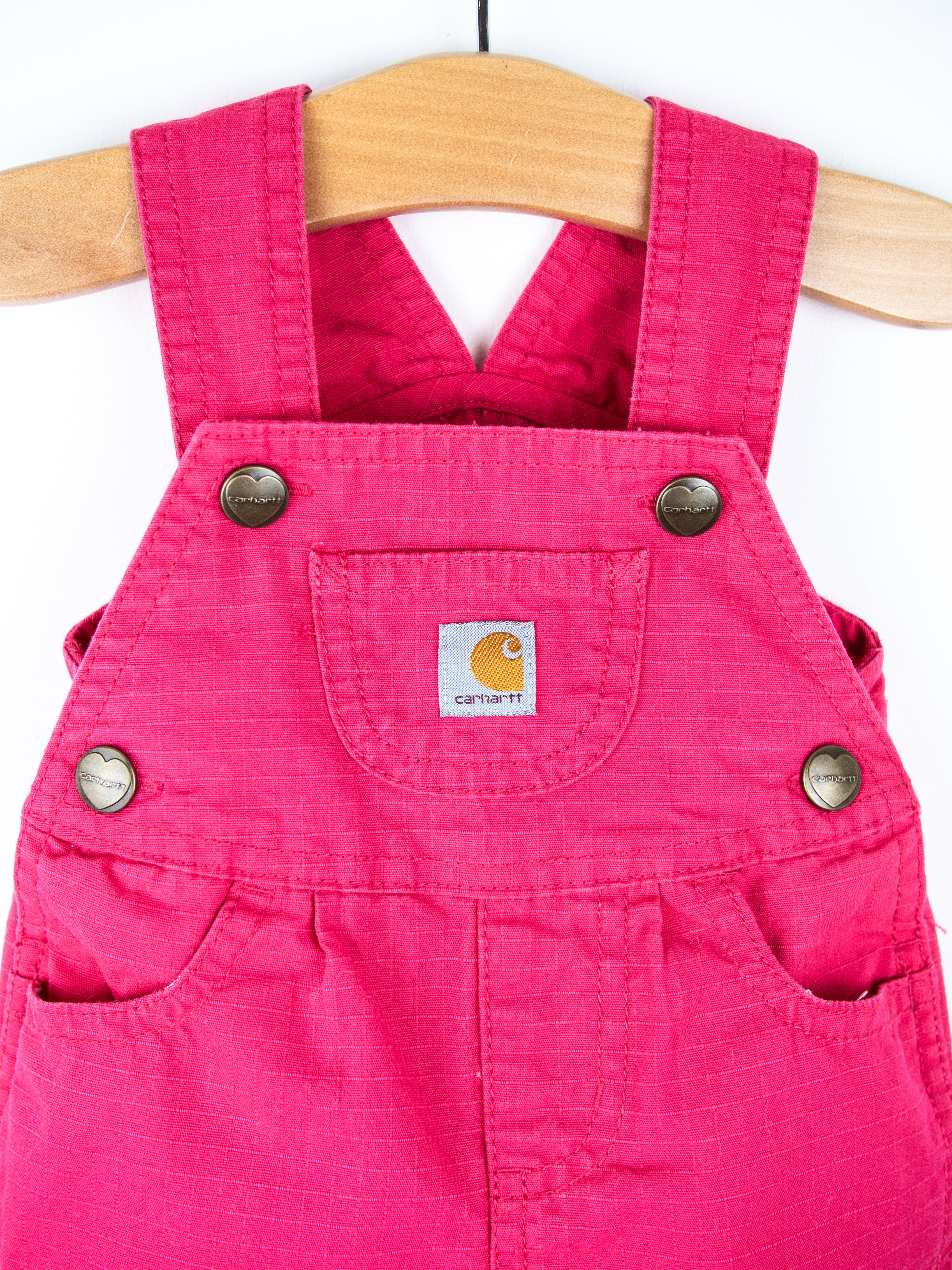 Carhartt Pink Ripstop Dungarees - Age 0-3 months