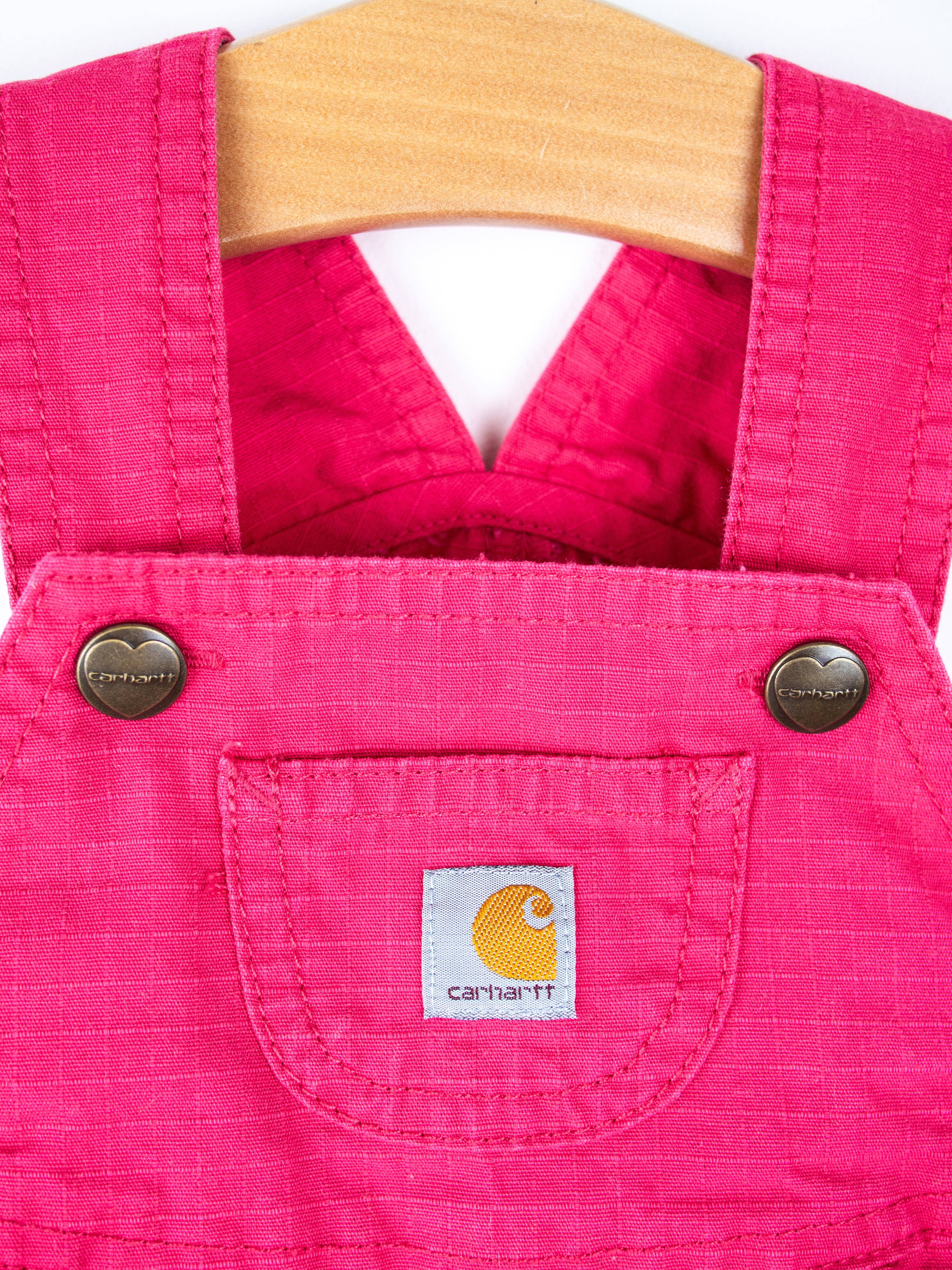 Carhartt Pink Ripstop Dungarees - Age 0-3 months