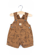 Carhartt Farm Print Dungaree Shorties - Age 3 months