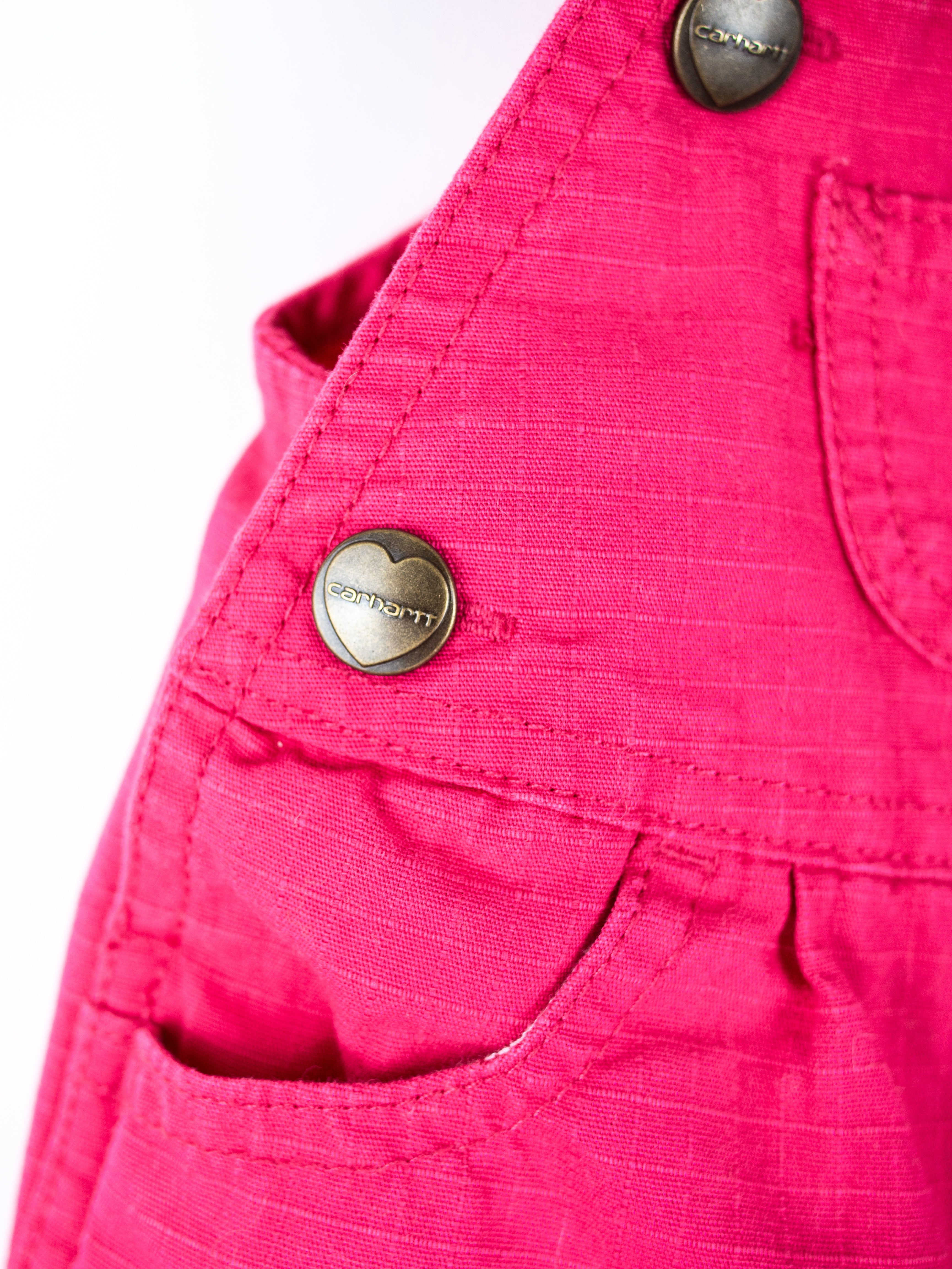 Carhartt Pink Ripstop Dungarees - Age 0-3 months
