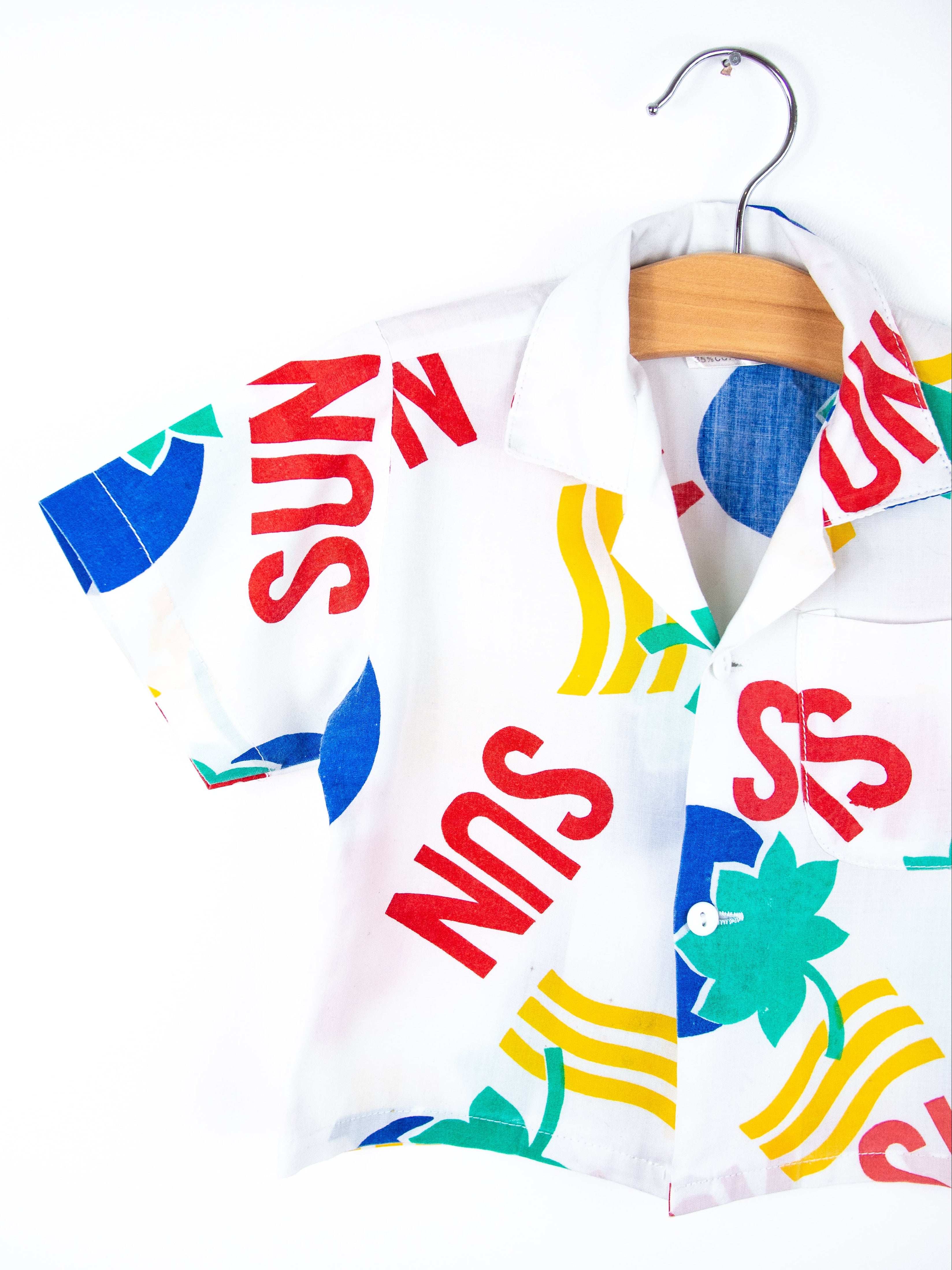 Vintage Sun Print Shirt - Age 12 months