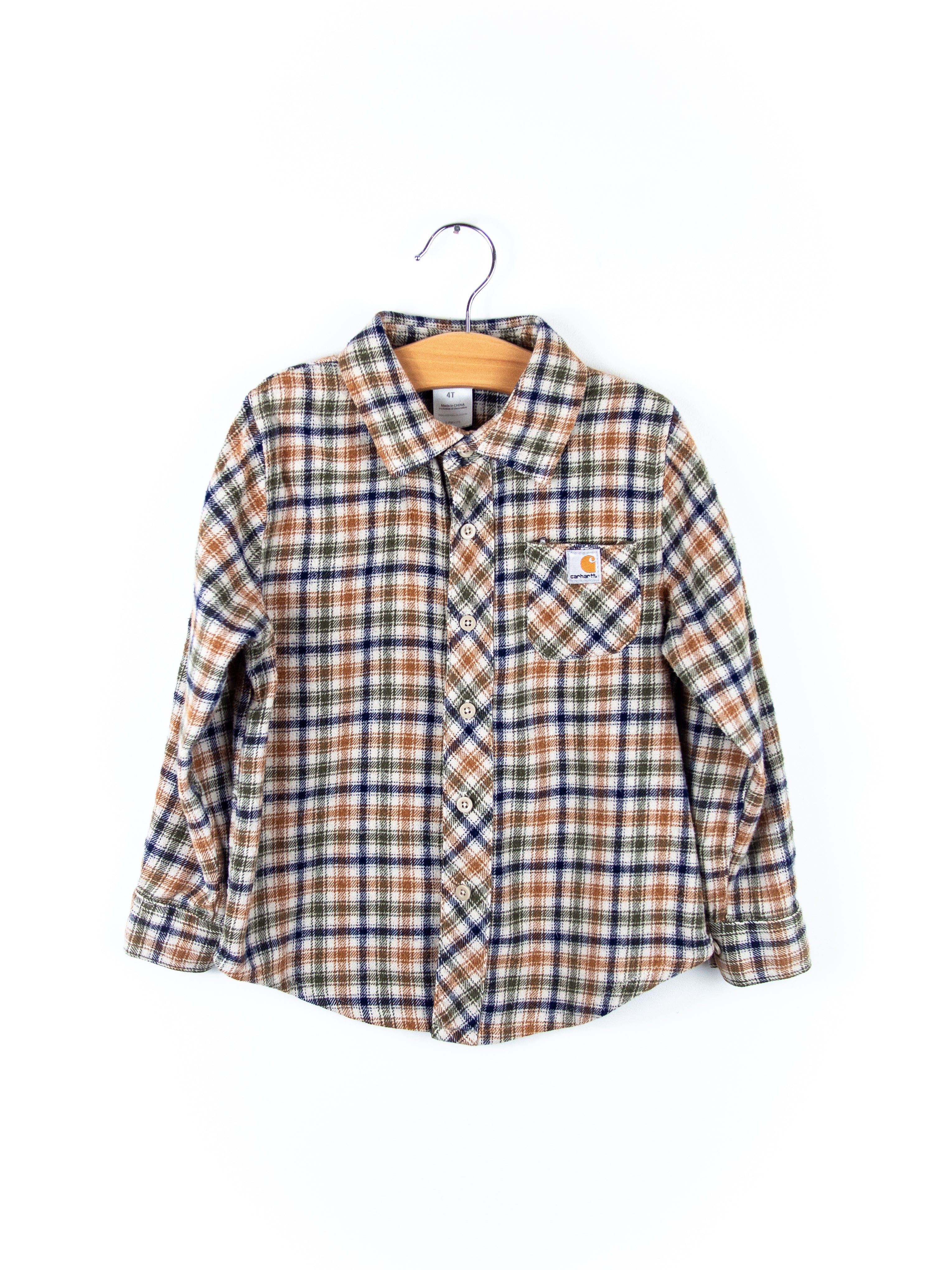 Carhartt Check Flannel Shirt - Age 4T