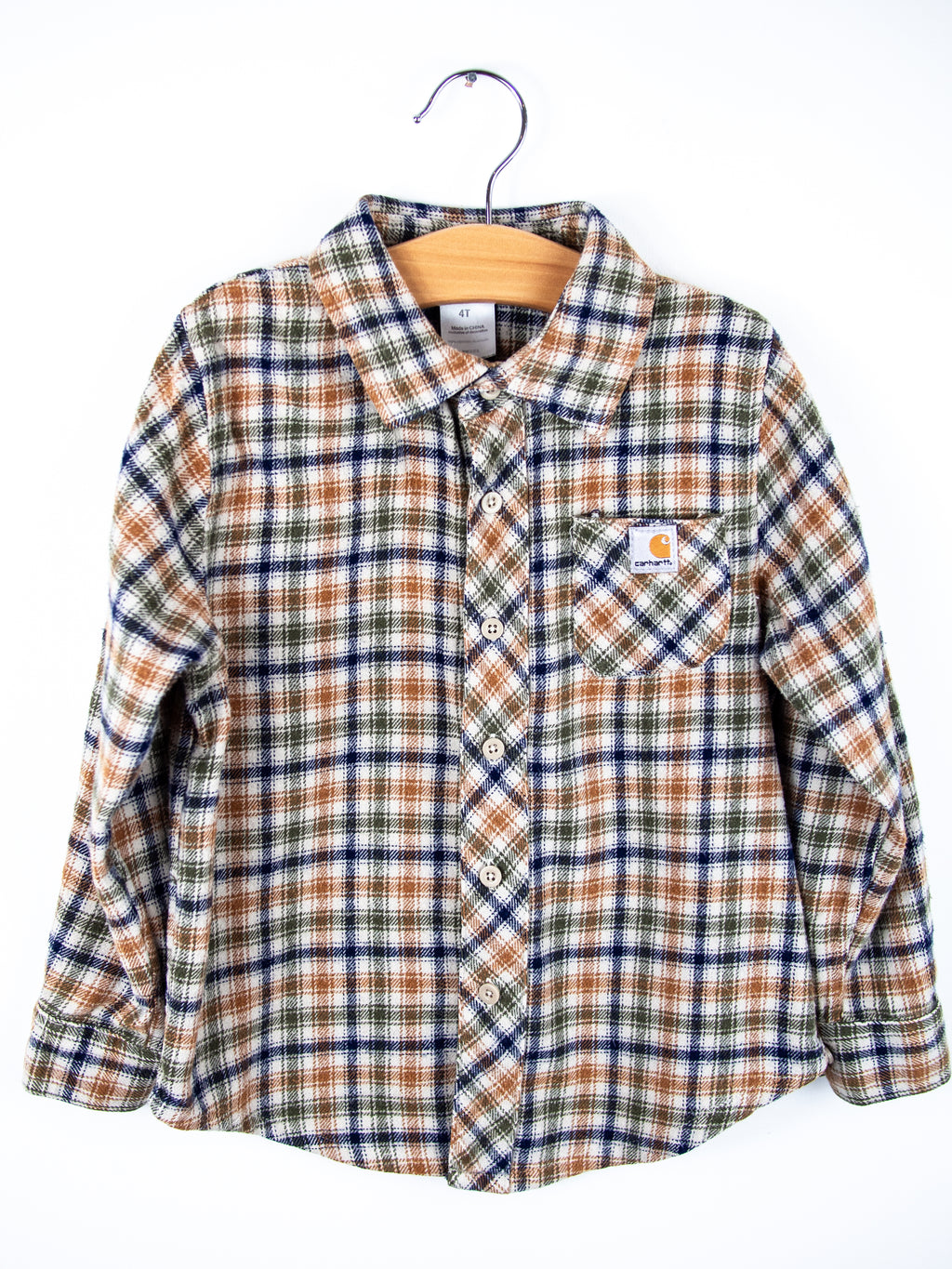Carhartt Check Flannel Shirt - Age 4T