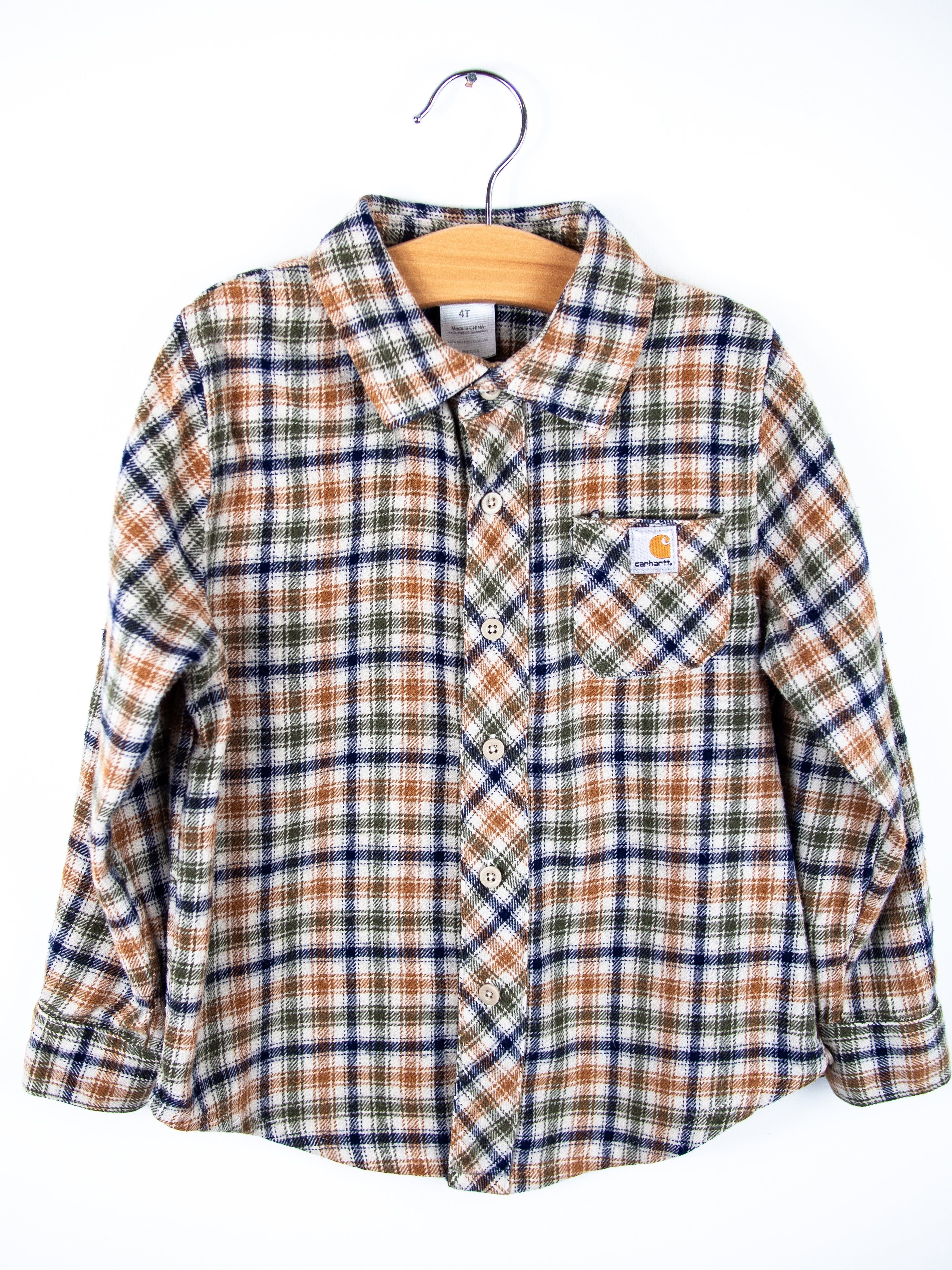 Carhartt Check Flannel Shirt - Age 4T