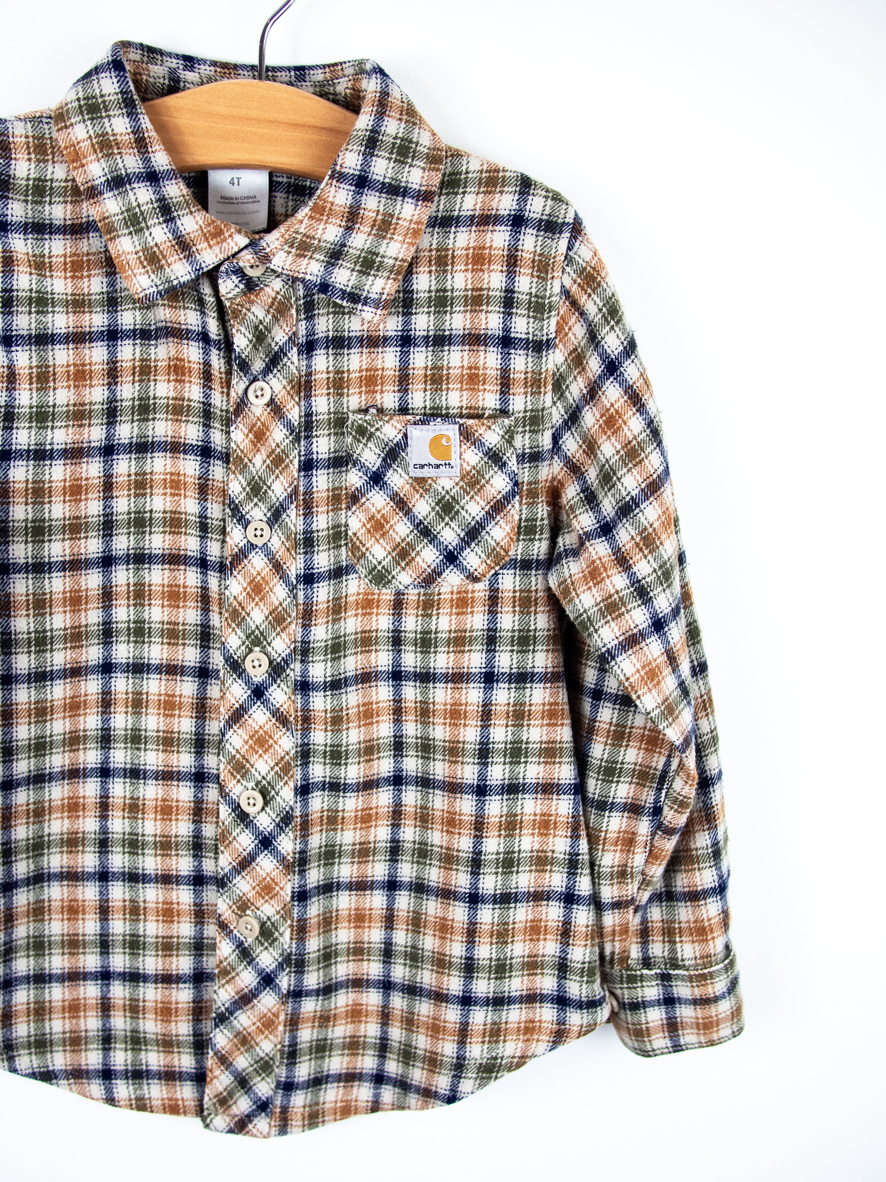 Carhartt Check Flannel Shirt - Age 4T