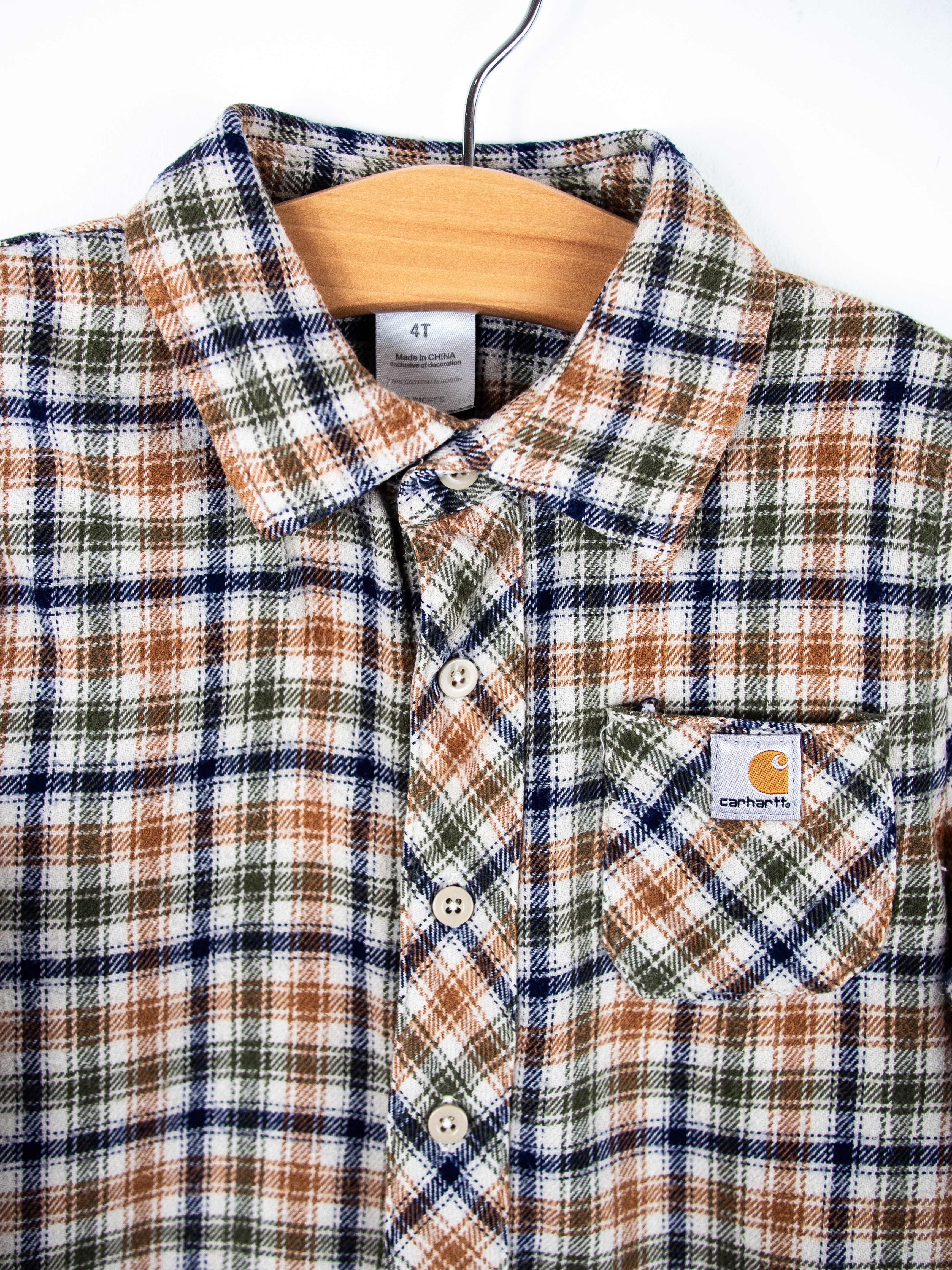 Carhartt Check Flannel Shirt - Age 4T