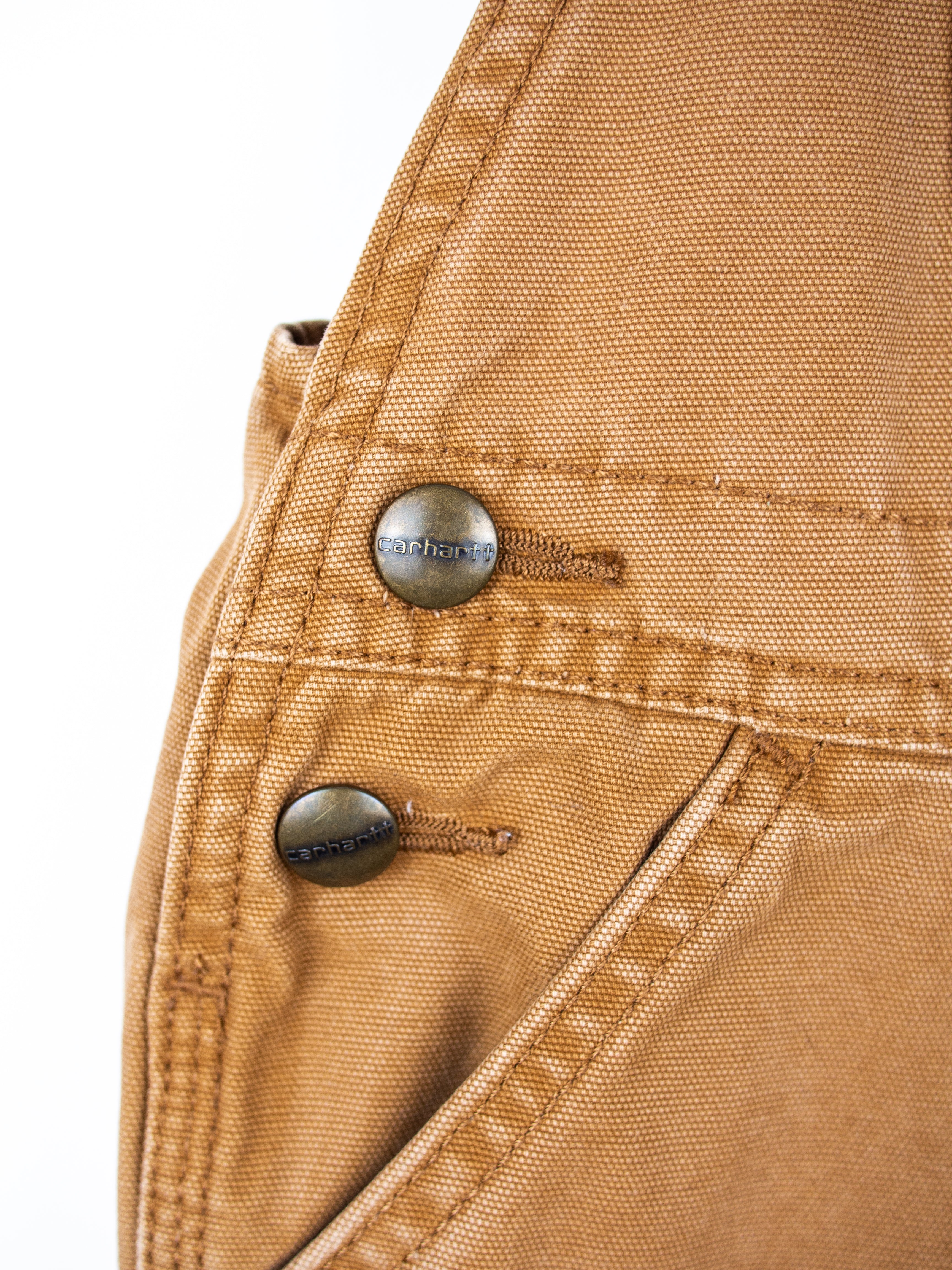 Carhartt Brown Dungaree Shorties - Age 24 months