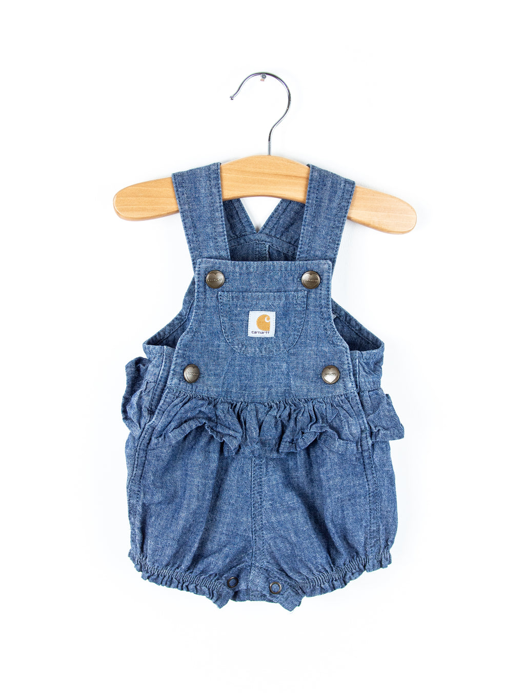 Carhartt Denim Dungaree Romper - Age 0-3 months