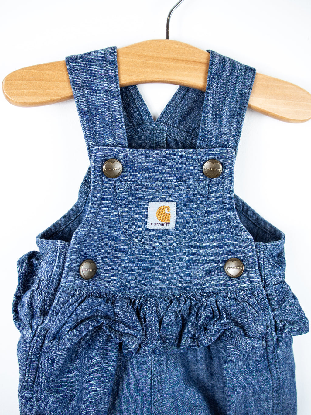 Carhartt Denim Dungaree Romper - Age 0-3 months