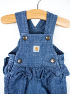 Carhartt Denim Dungaree Romper - Age 0-3 months