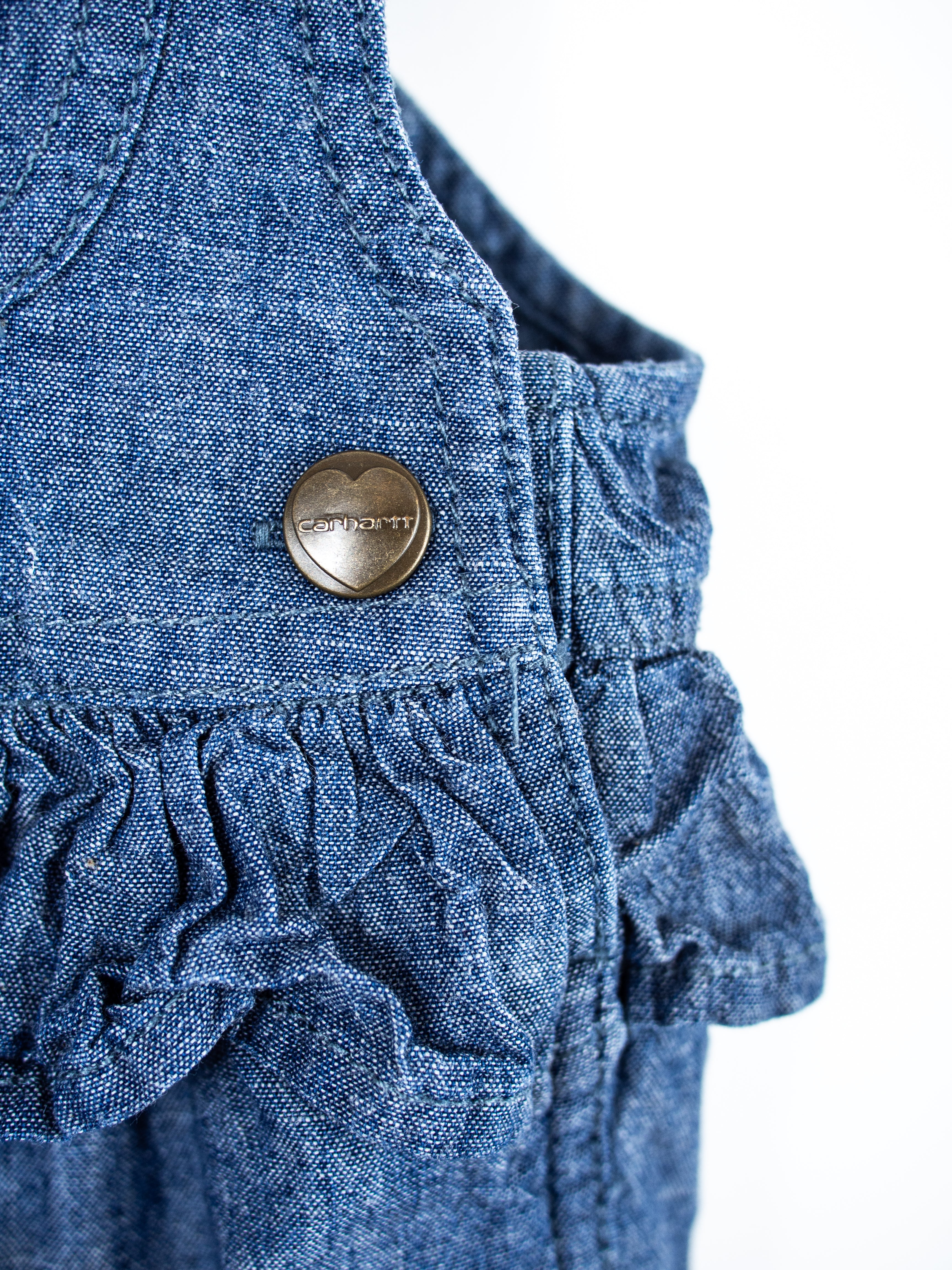 Carhartt Denim Dungaree Romper - Age 0-3 months