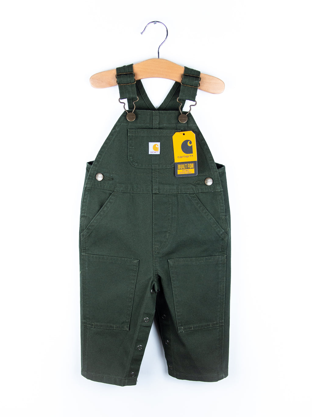 Carhartt Forest Green Canvas Dungarees - NEW WITH TAGS - Age 6 months
