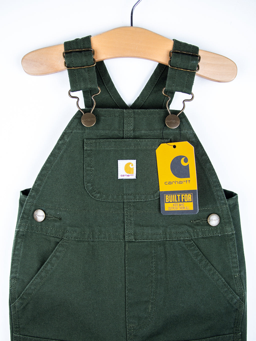Carhartt Forest Green Canvas Dungarees - NEW WITH TAGS - Age 6 months