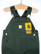 Carhartt Forest Green Canvas Dungarees - NEW WITH TAGS - Age 6 months