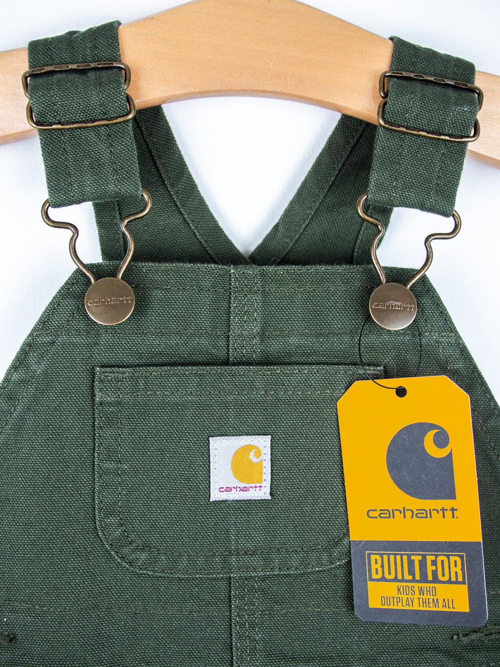 Carhartt Forest Green Canvas Dungarees - NEW WITH TAGS - Age 6 months