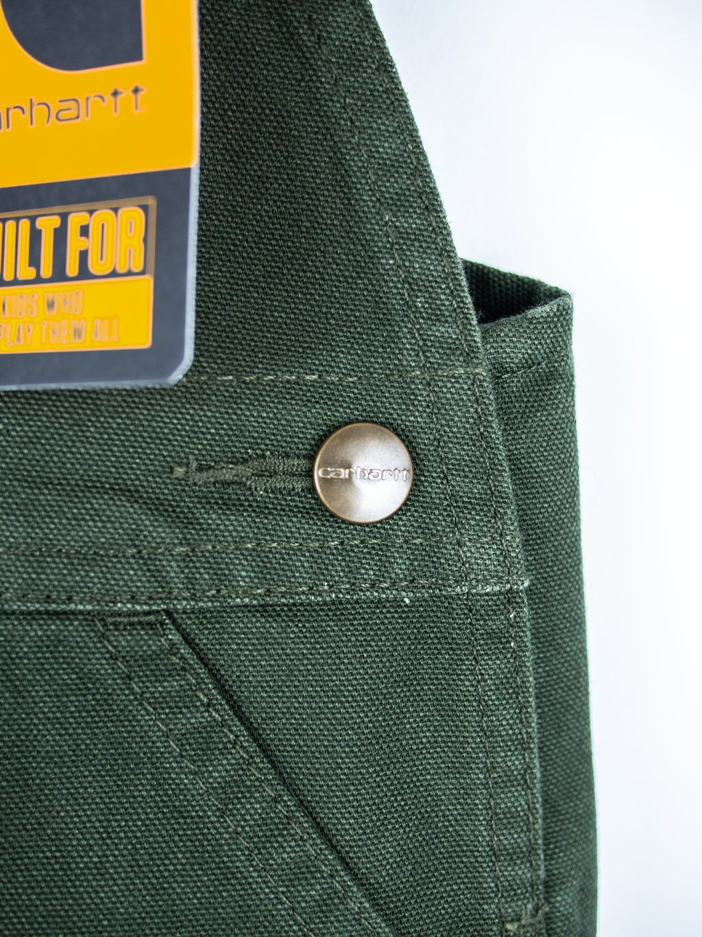 Carhartt Forest Green Canvas Dungarees - NEW WITH TAGS - Age 6 months