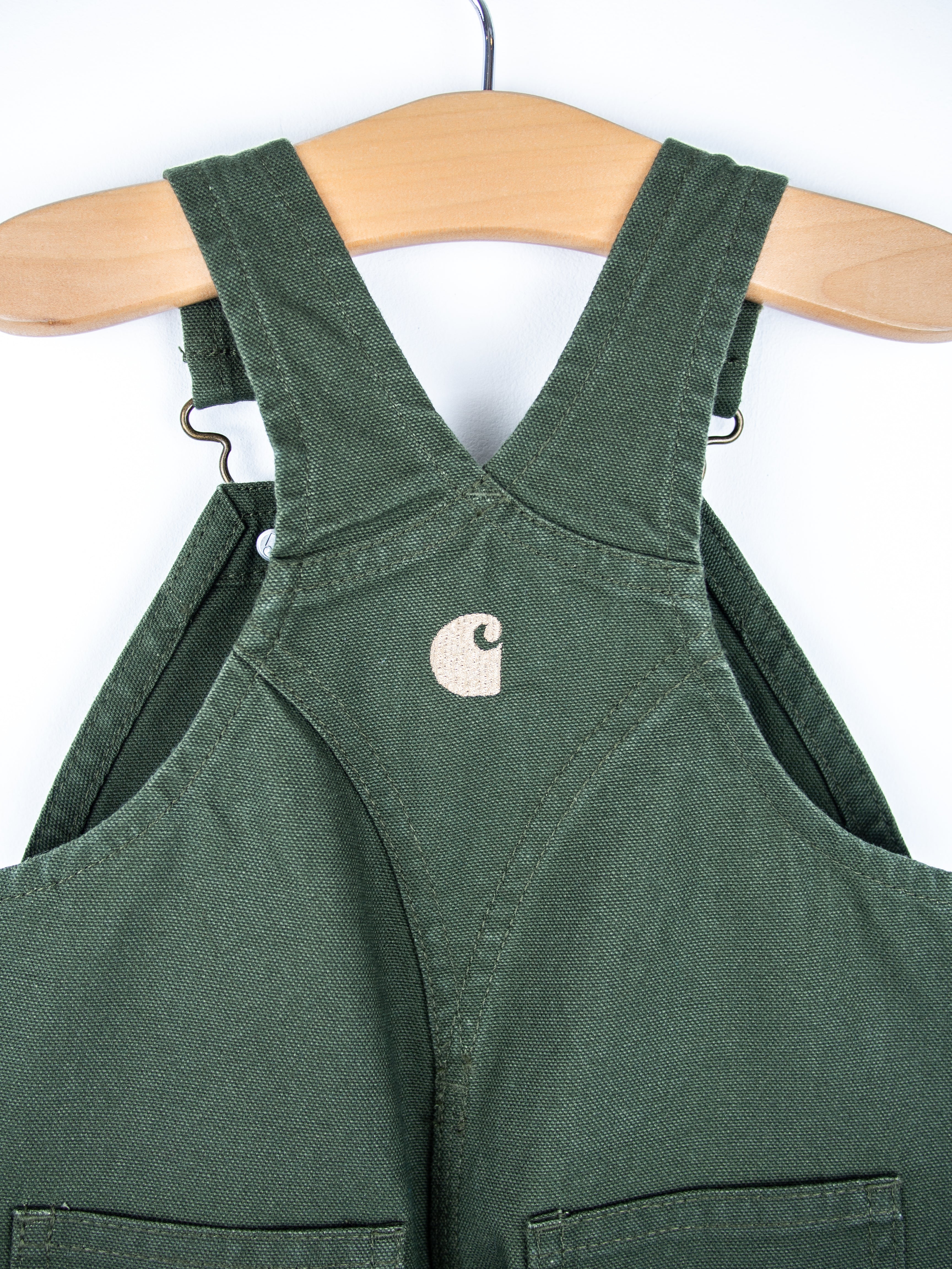 Carhartt Forest Green Canvas Dungarees - NEW WITH TAGS - Age 6 months