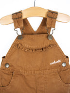 Carhartt Brown Frill Dungaree Shorties - Age 6 months