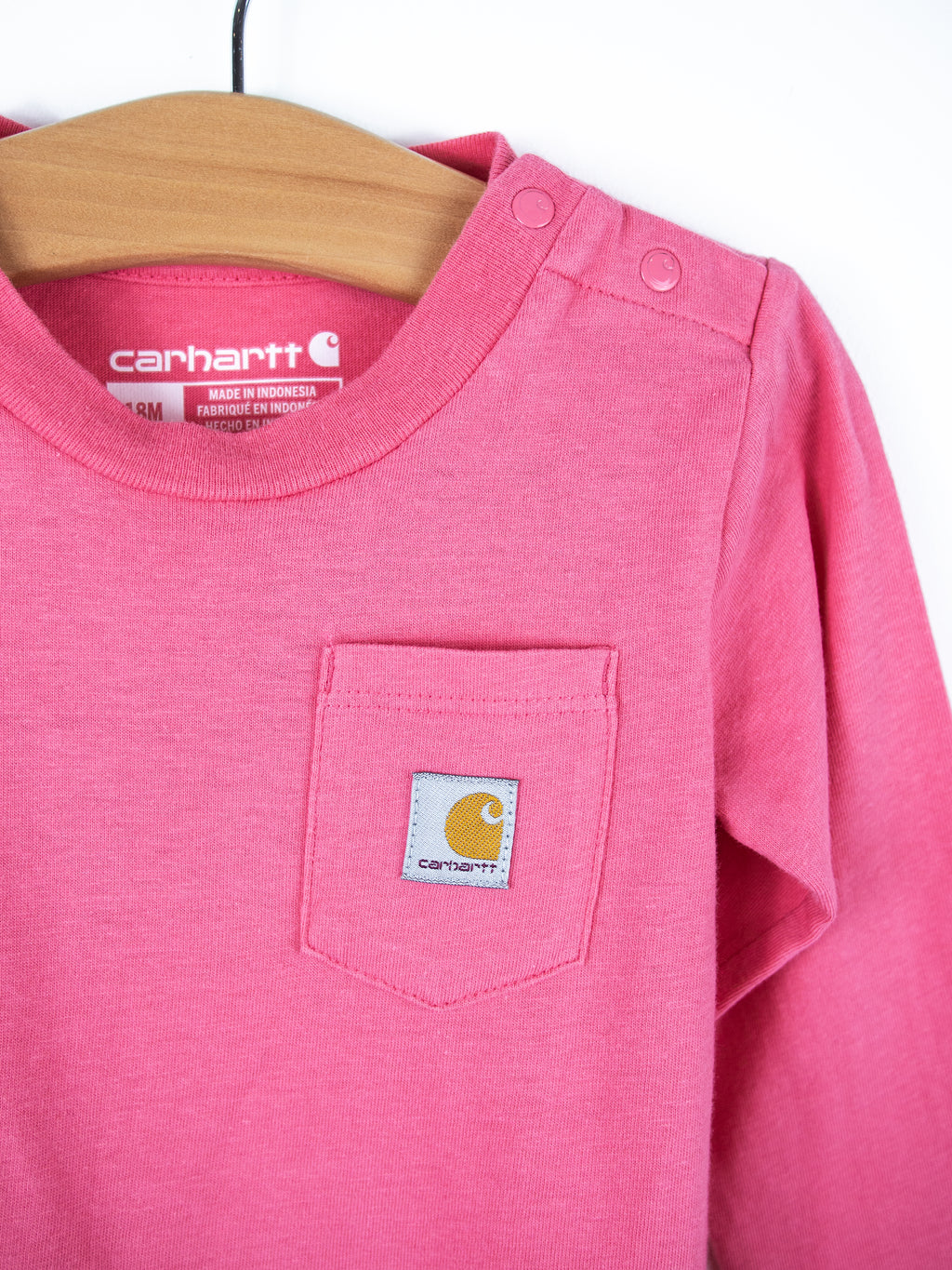Carhartt Pink Baby Grow - Age 18 months