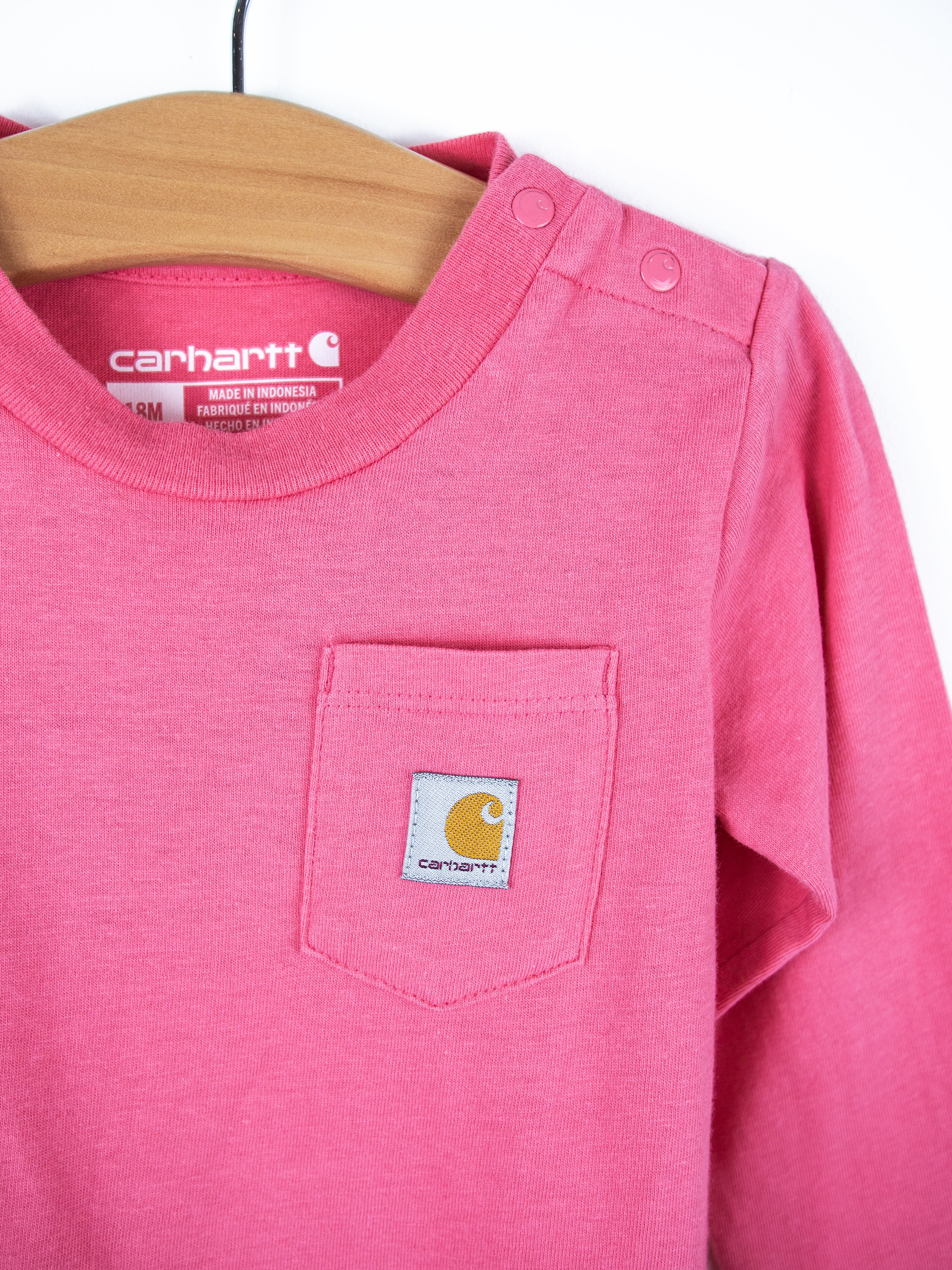 Carhartt Pink Baby Grow - Age 18 months