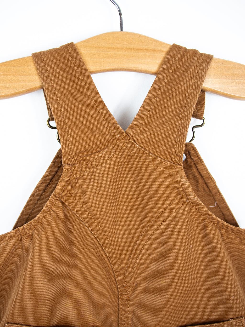 Carhartt Brown Frill Dungaree Shorties - Age 6 months