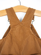 Carhartt Brown Frill Dungaree Shorties - Age 6 months
