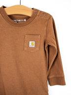 Carhartt Brown Baby Grow - Age 18 months